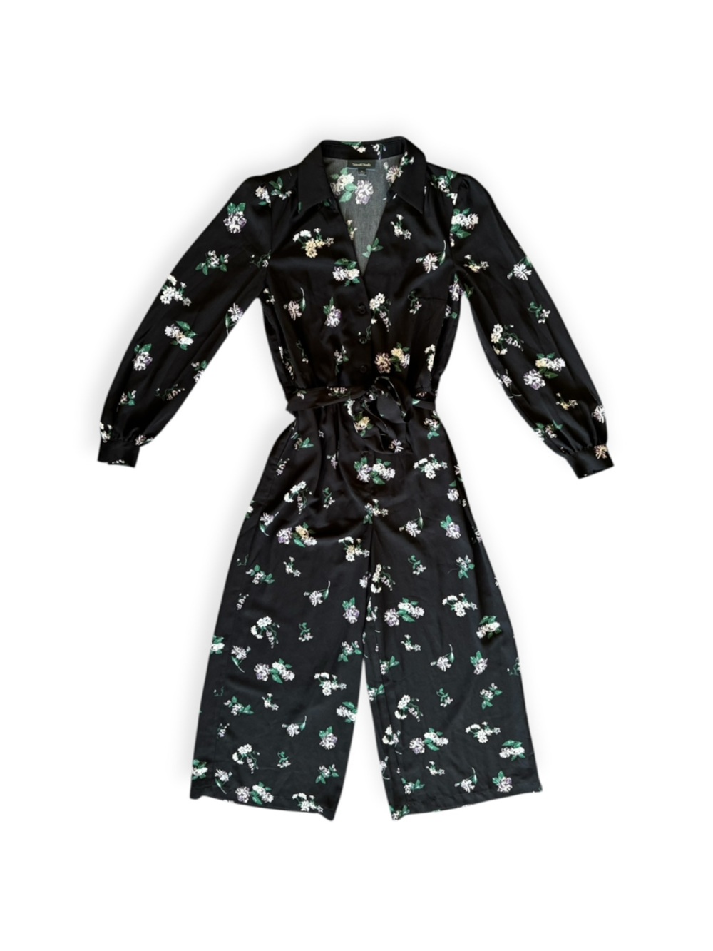 MODCLOTH jumpsuit floral small short sleeve